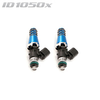 ID1050-XDS Injectors Set of 2, 60mm Length, 11mm Blue Adaptor Top, 14mm Lower O-Ring/-204 Lower Cushion - Mazda RX-7 
