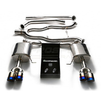 Armytrix Stainless Steel Valvetronic Catback Exhaust System Dual Blue Coated Tips BMW 535i F10 RWD 11-18