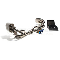 Armytrix Titanium Valvetronic Exhaust System Dual Titanium Blue Tips Porsche 991 GT3 | GT3RS 14-19