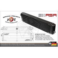 CSF Racing Universal Single-Pass Oil Cooler - M22x1.5 Connections 24x5.75x2.16" w/ Direct Fitment for Porsche 911 (RS Style)