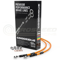 Goodridge Braided Brake Line Kit Front Only - Series X3 Hyundai Excel