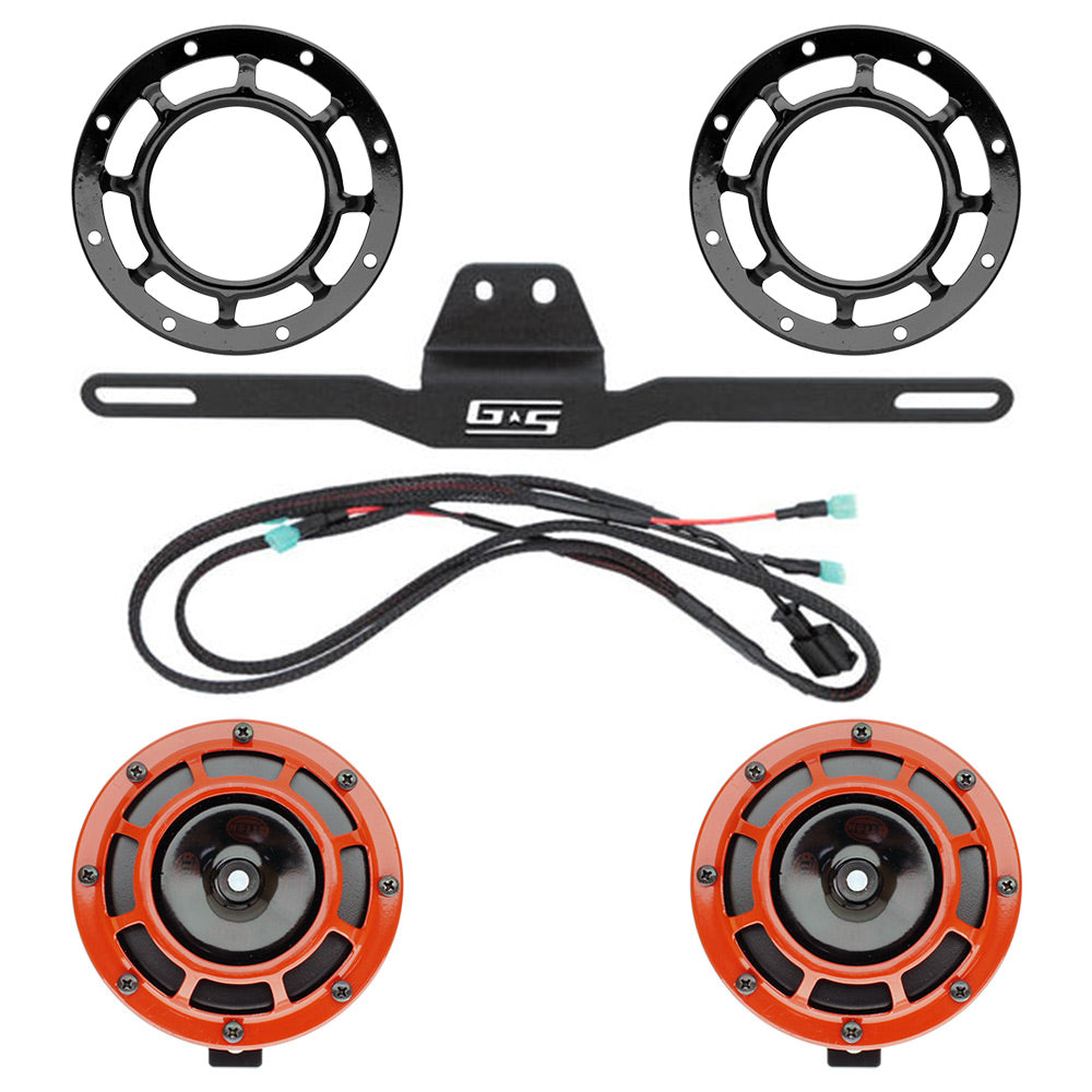 Hella Genuine Supertone Horn Kit w/Grimmspeed Bracket and Harness and PSR Coloured Covers