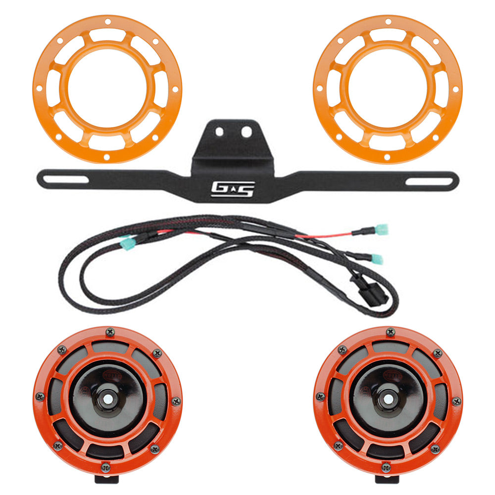 Hella Genuine Supertone Horn Kit w/Grimmspeed Bracket and Harness and PSR Coloured Covers