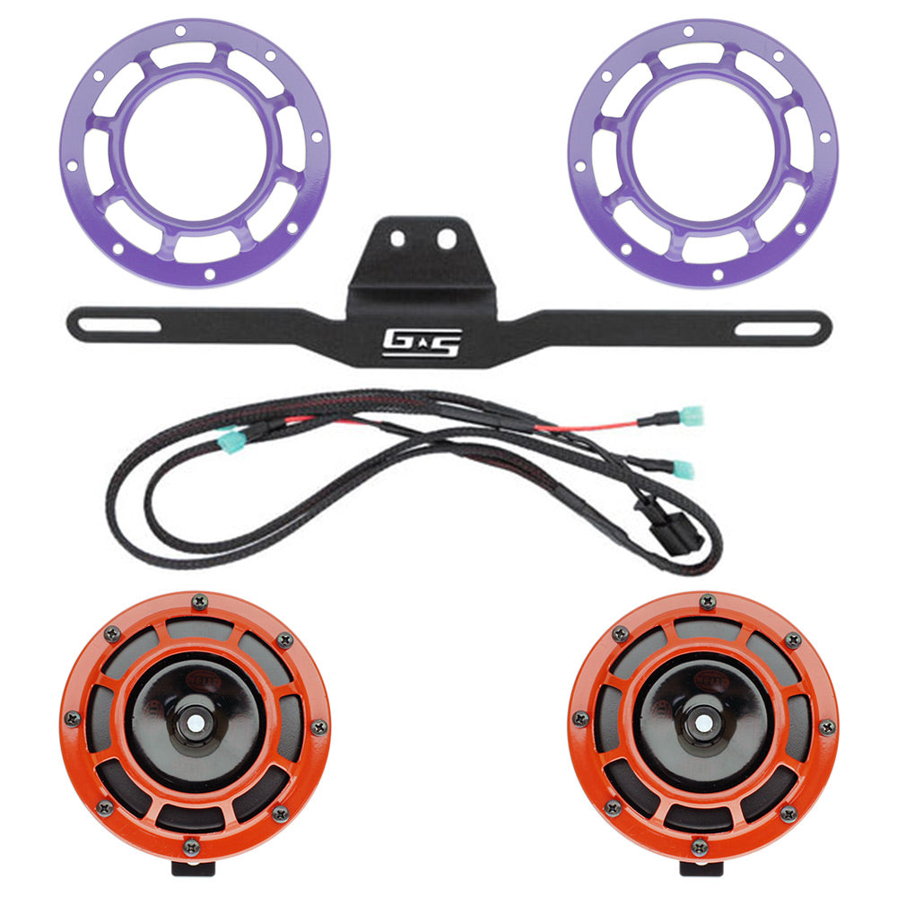 Hella Genuine Supertone Horn Kit w/Grimmspeed Bracket and Harness and PSR Coloured Covers