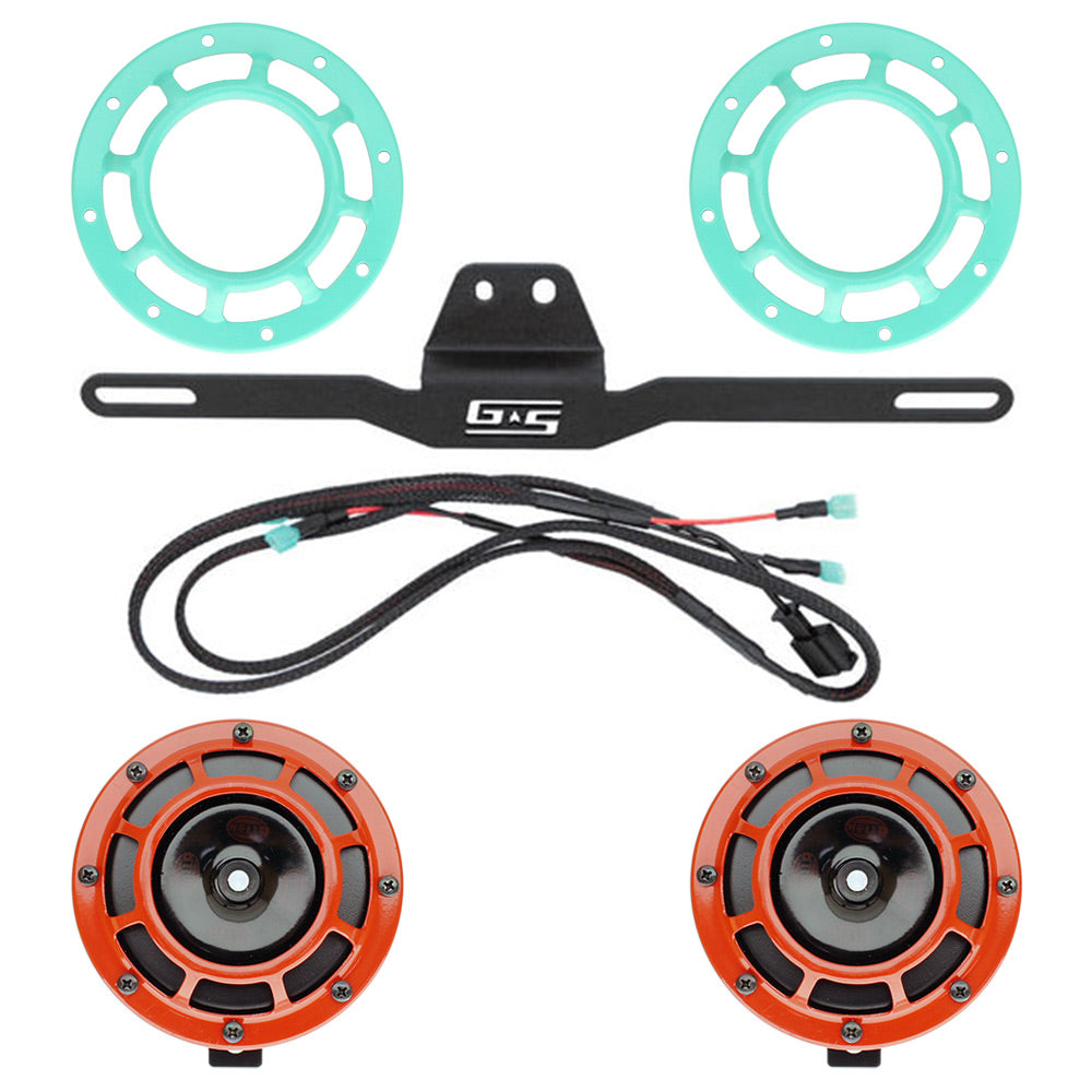 Hella Genuine Supertone Horn Kit w/Grimmspeed Bracket and Harness and PSR Coloured Covers