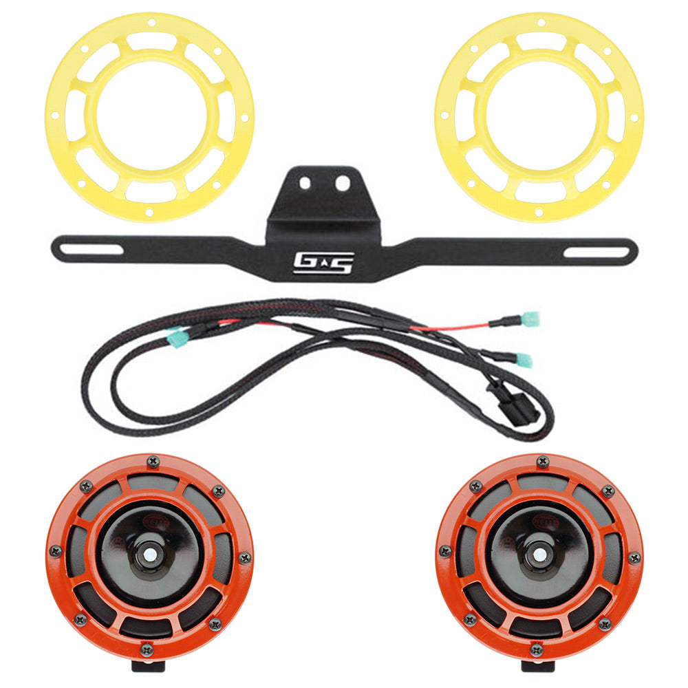 Hella Genuine Supertone Horn Kit w/Grimmspeed Bracket and Harness and PSR Coloured Covers