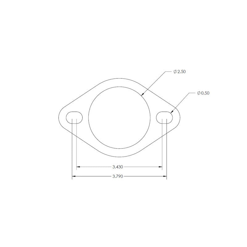 GrimmSpeed 2-Bolt Universal 2.25"/2.5" Gasket