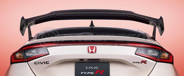 Honda Genuine OEM Carbon Fibre Red Twill Weave Rear Spoiler