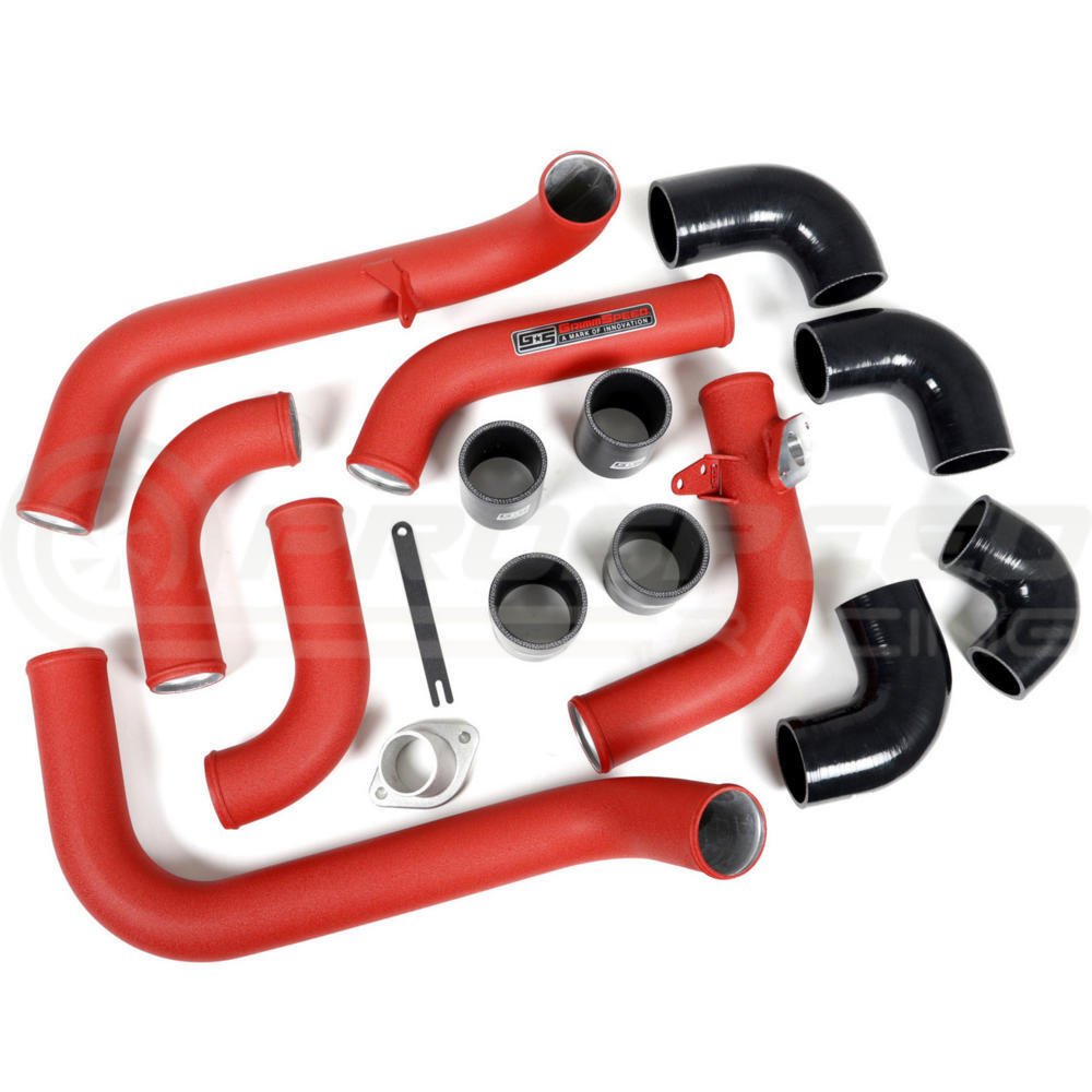 Grimmspeed Front Mount Intercooler Kit w/Black Core Red Piping