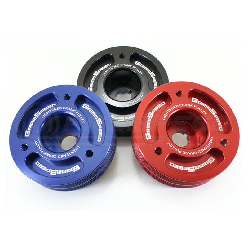 Grimmspeed Lightweight Crank Pulley - Subaru WRX/STI/FXT/LGT (EJ20/EJ25) 095015 | Pro Speed Racing