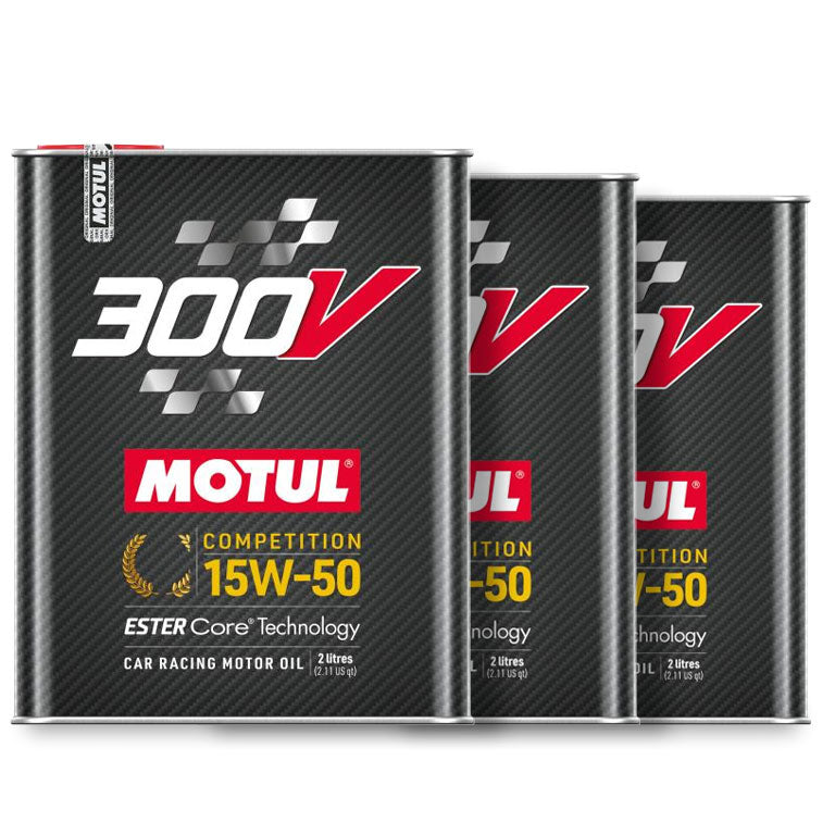 Motul 300V Competition 15W-50 Synthetic Engine Oil 3x 2L Bulk Buy