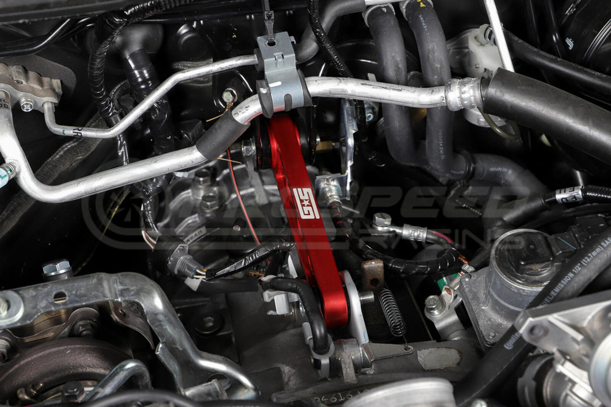 Grimmspeed Race Pitch Stop Mount w/92A Bushings Red