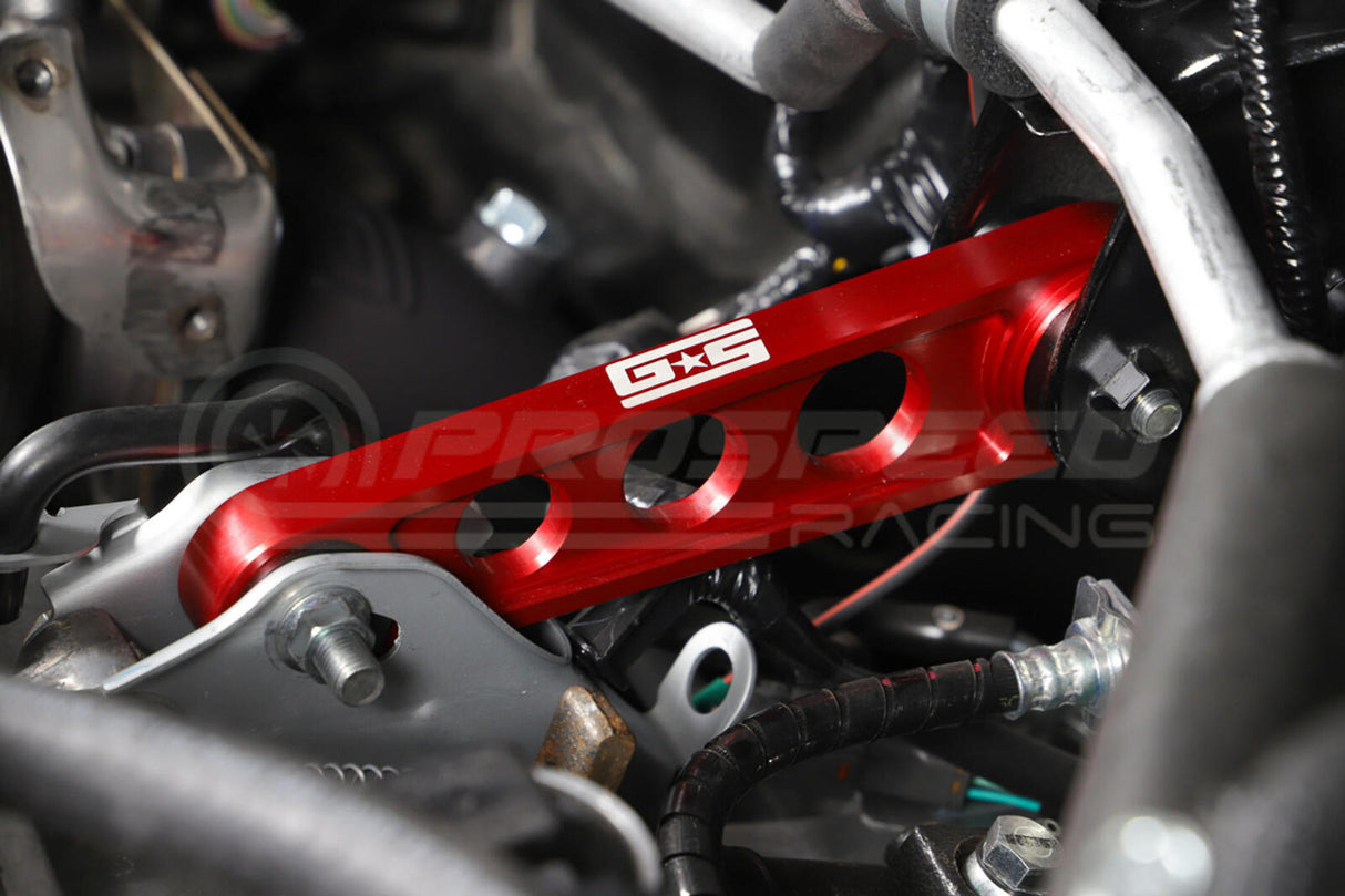 Grimmspeed Race Pitch Stop Mount w/92A Bushings Red