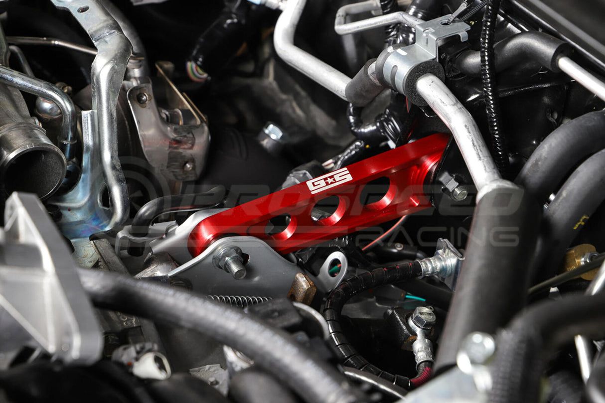 Grimmspeed Race Pitch Stop Mount w/92A Bushings Red