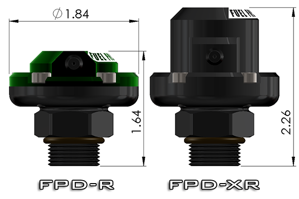 Radium FPD-XR Extended Range Fuel Pulse Dampener - 3/8" NPT