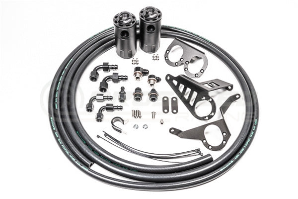 Radium Dual Fluid Lock Catch Can Kit - Toyota Supra A80 93-02 20-0387-FL | Pro Speed Racing