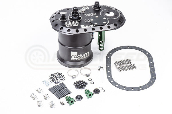 Radium Brushless Ti Automotive E5LM Fuel Cell Surge Tank (Pumps NOT Included) 20-0693-00