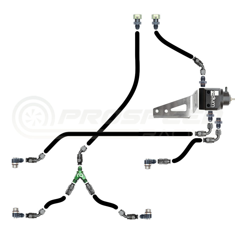 PSR by Radium Fuel Rail Plumbing Kit