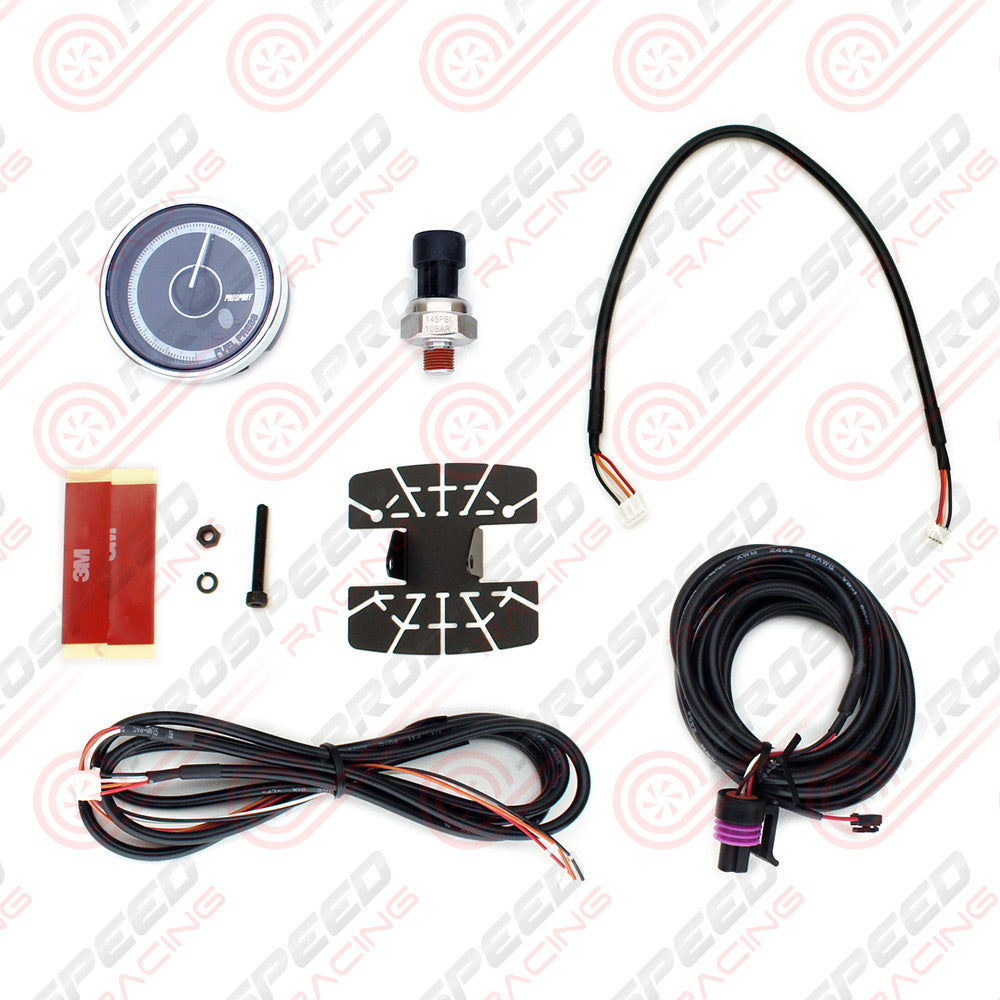 Prosport 52mm Crystal Series Fuel Pressure Gauge