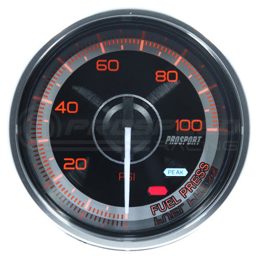 Prosport 52mm Crystal Series Fuel Pressure Gauge