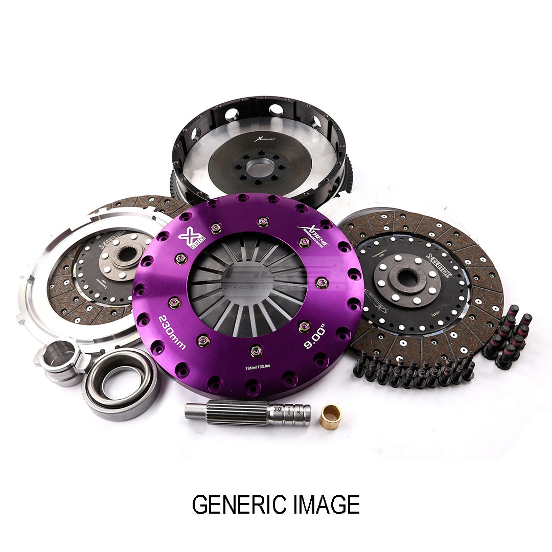 Xtreme 230mm Twin Plate Solid Organic Clutch Kit incl. Flywheel