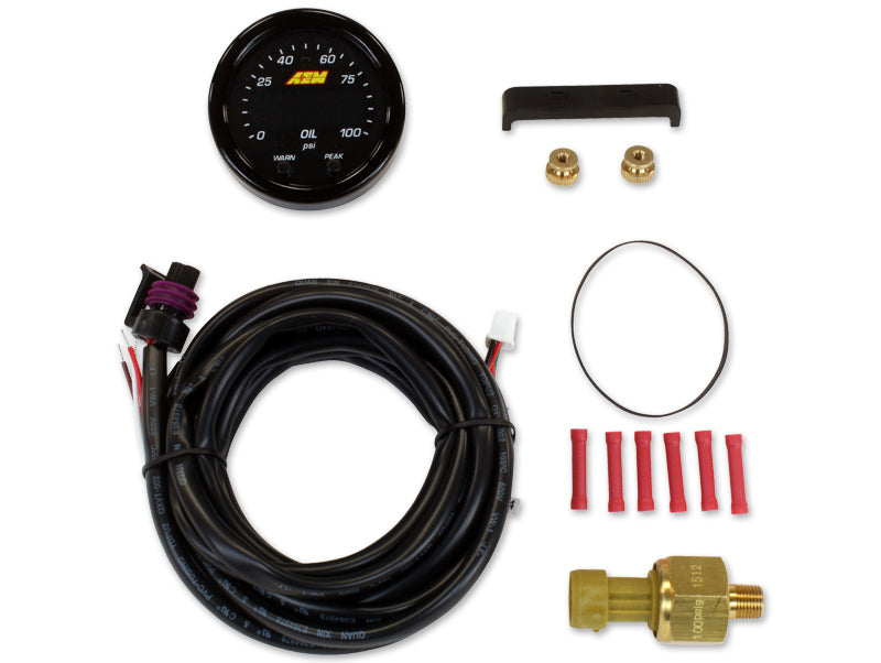 AEM X-Series Digital 100 PSI/7BAR Oil/Fuel Pressure Gauge