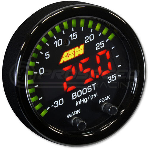 AEM 52mm X-Series Digital Boost Display Gauge 35PSI/2.5BAR 30-0306