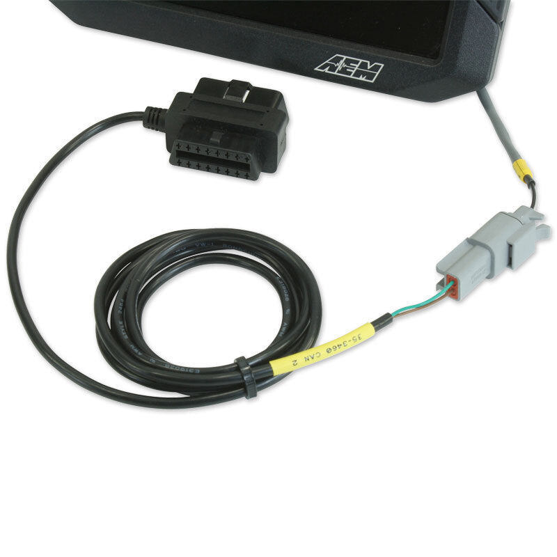 AEM CD Dash Plug & Play Adapter Harness for OBDII CAN