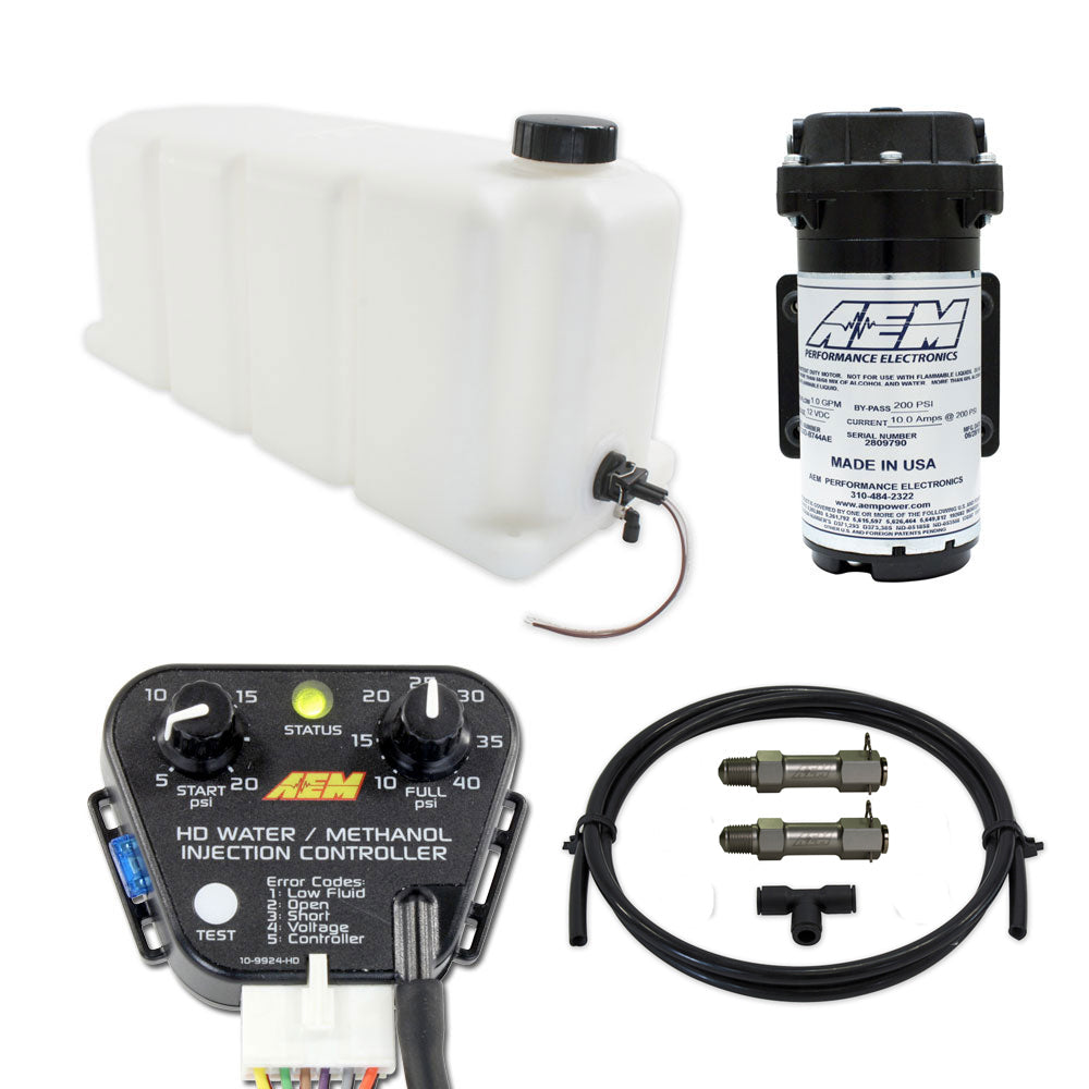 AEM V3 Diesel Water/Methanol Injection Kit w/40psi Controller, 5 Gallon Tank