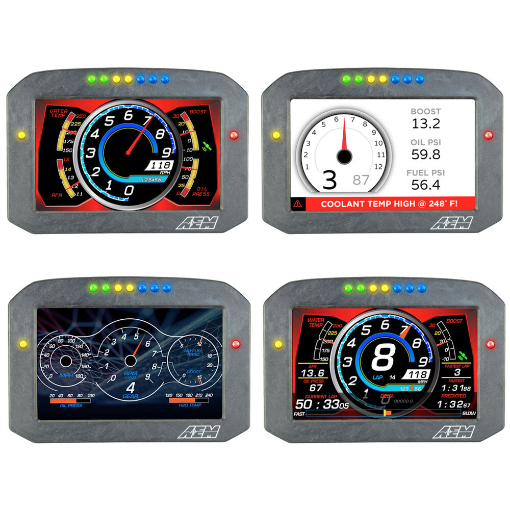 AEM CD-7F Carbon Flat Panel Digital Racing Dash Display