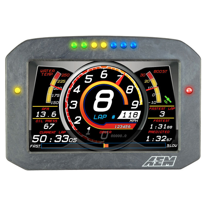 AEM CD-7F Carbon Flat Panel Digital Racing Dash Display