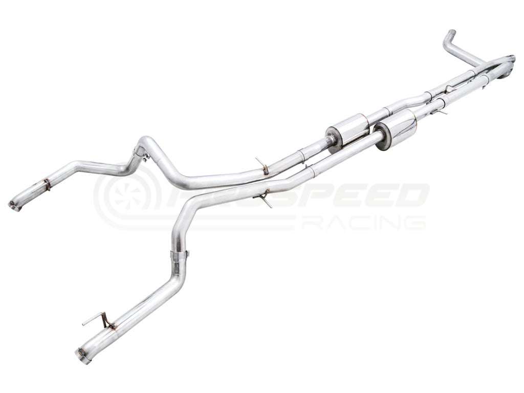 AWE Tuning 0FG Cat Back Exhaust w/Dual Bashguard No Tips Chevrolet Silverado 1500 T1 ZR2 6.2L V8 3015-31972