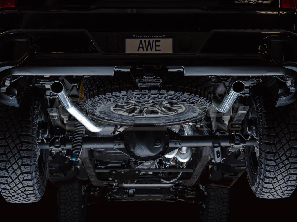 AWE Tuning 0FG Cat Back Exhaust w/Dual Bashguard No Tips