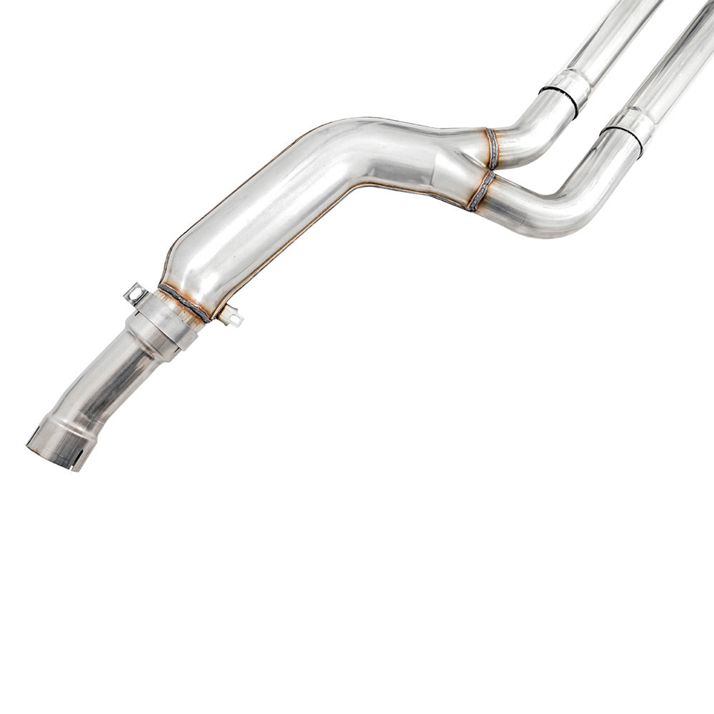 AWE Tuning Resonated Touring Edition Exhaust - Quad Diamond Black Tips