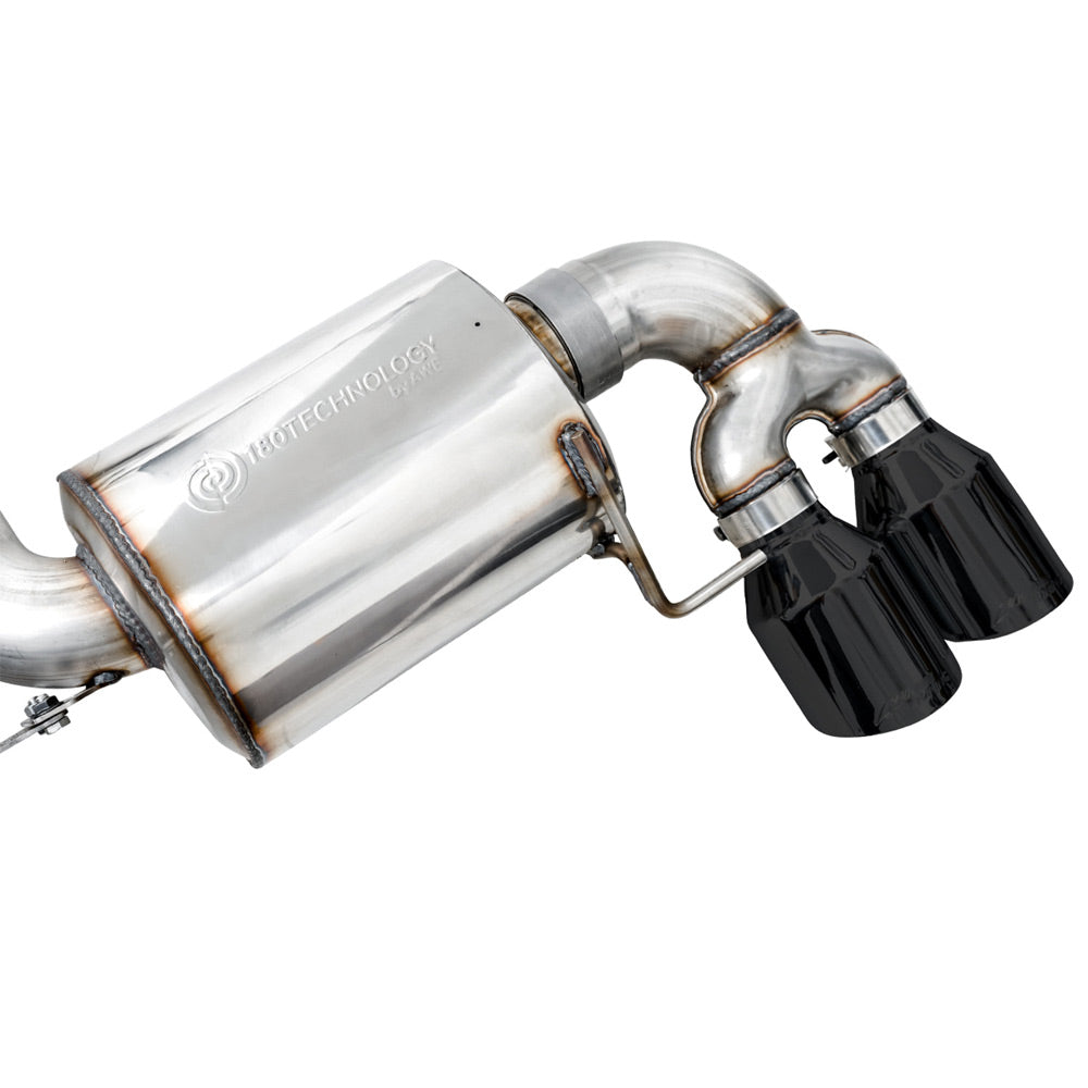 AWE Tuning Resonated Touring Edition Exhaust - Quad Diamond Black Tips