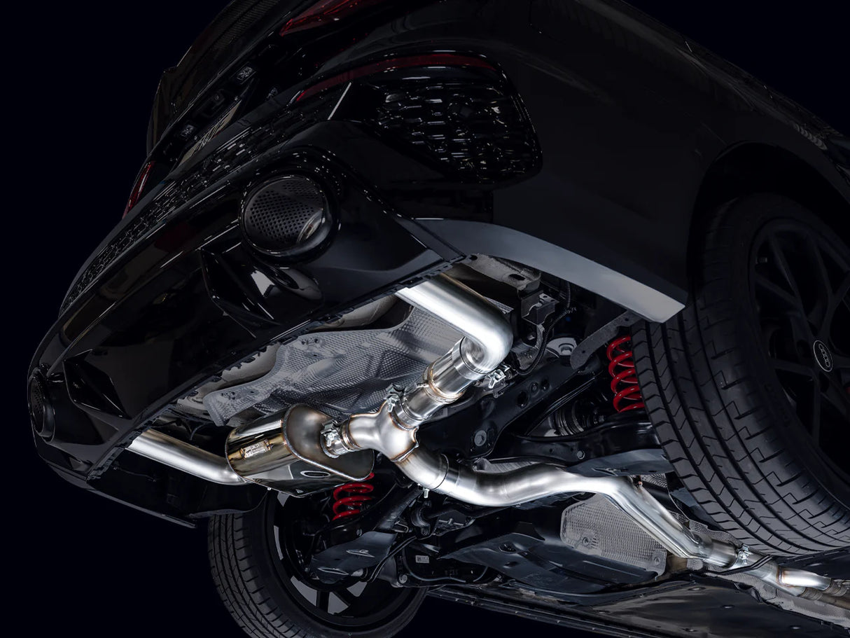 AWE Tuning SwitchPath Cat Back Exhaust System under chasis 3