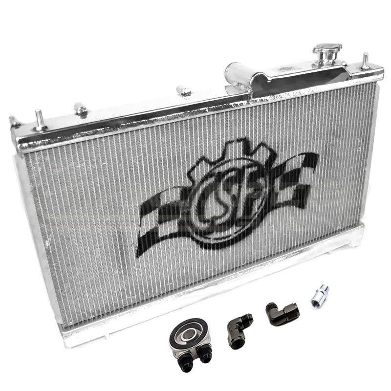 CSF Racing "O" Series Radiator w/Integrated Oil Cooler - Subaru WRX & STI 01-07 3076O | Pro Speed