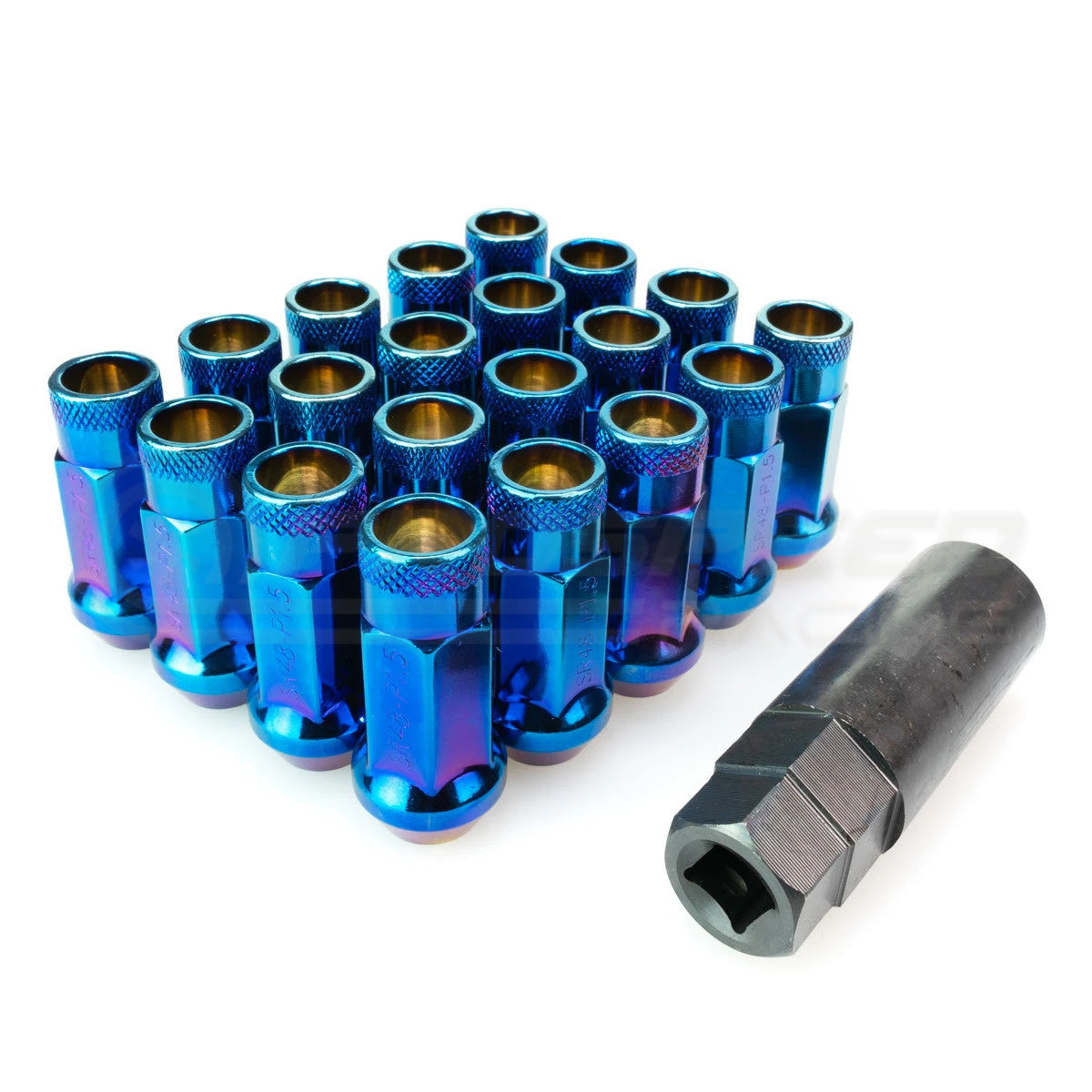 Muteki 48mm Open Ended SR48 Steel Wheel Nuts M12 x 1.5