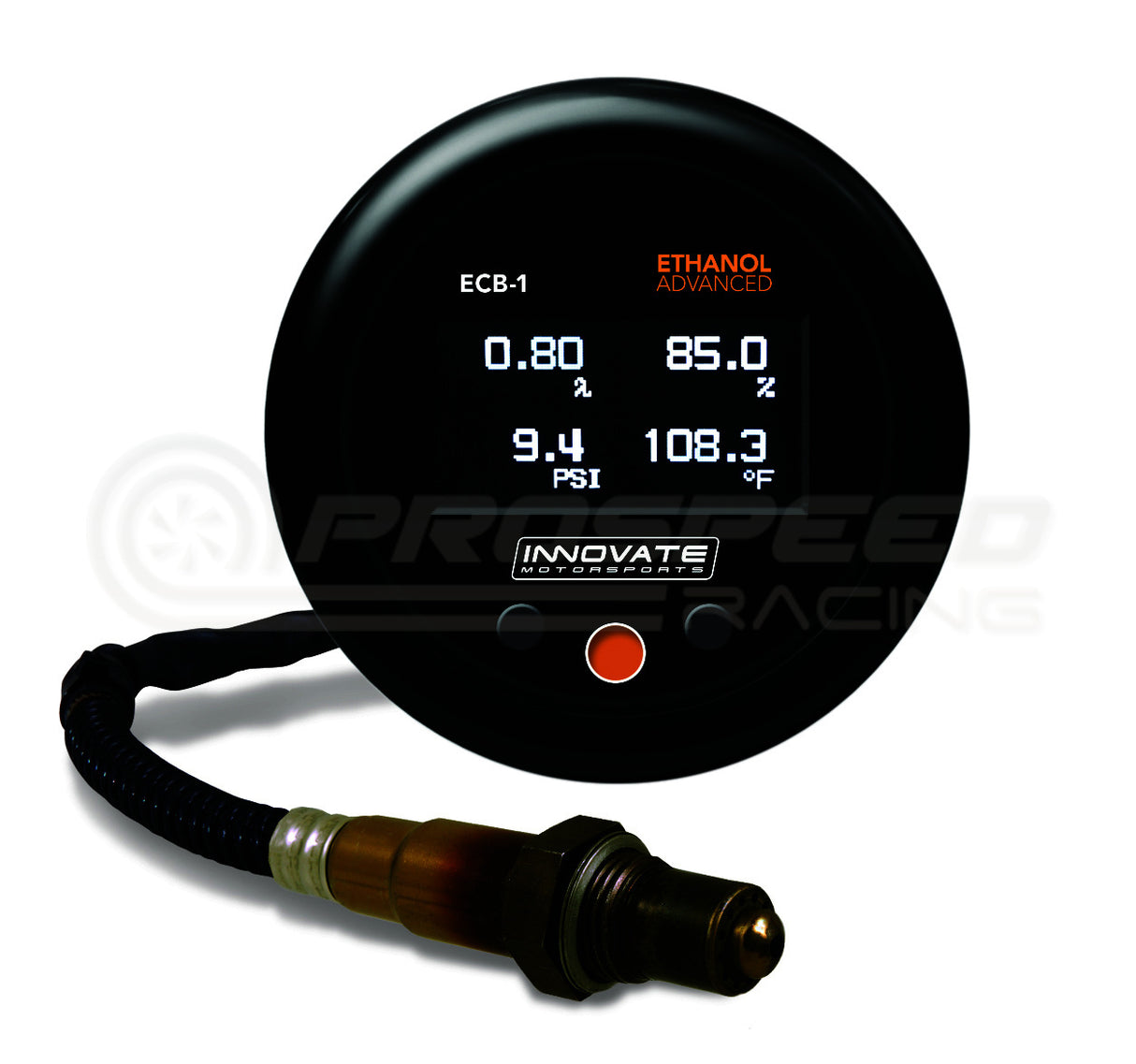 Innovate Motorsports ECF-1 Ethanol Content/Fuel Temp/Fuel Pressure/AFR Advanced Gauge NO ECA SENSOR