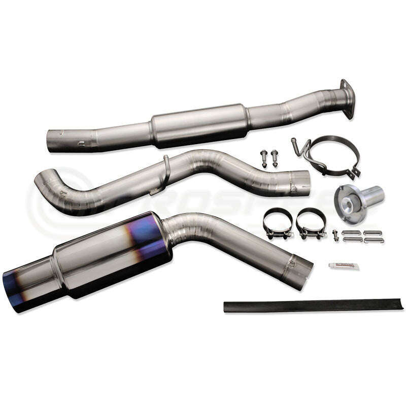 Tomei Expreme 80mm Titanium Cat Back Exhaust Single Exit - Subaru WRX/STI 08-14 (Hatch) 440017 | PSR