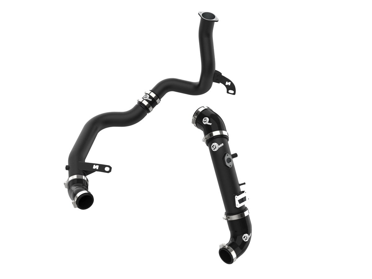 aFe Takeda BladeRunner Aluminum Hot and Cold Charge Pipe Kit Black