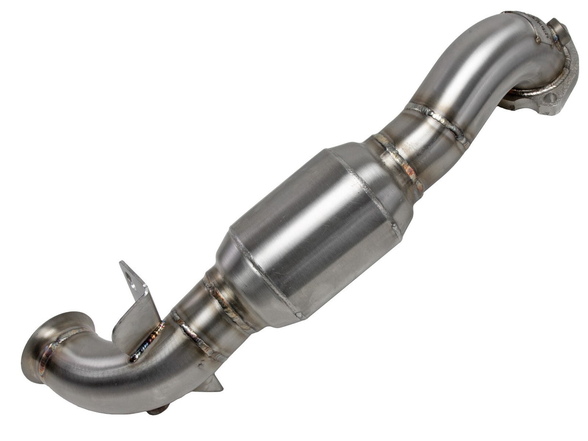 aFe Twisted Steel 2.5" Catted Down Pipe - Mini Cooper S R56 N14/N18 1.6T 09-13 48-36318-1hc