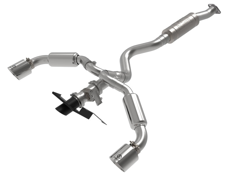aFe Gemini XV Dual 2.5" Cat Back Exhaust w/Cut Out
