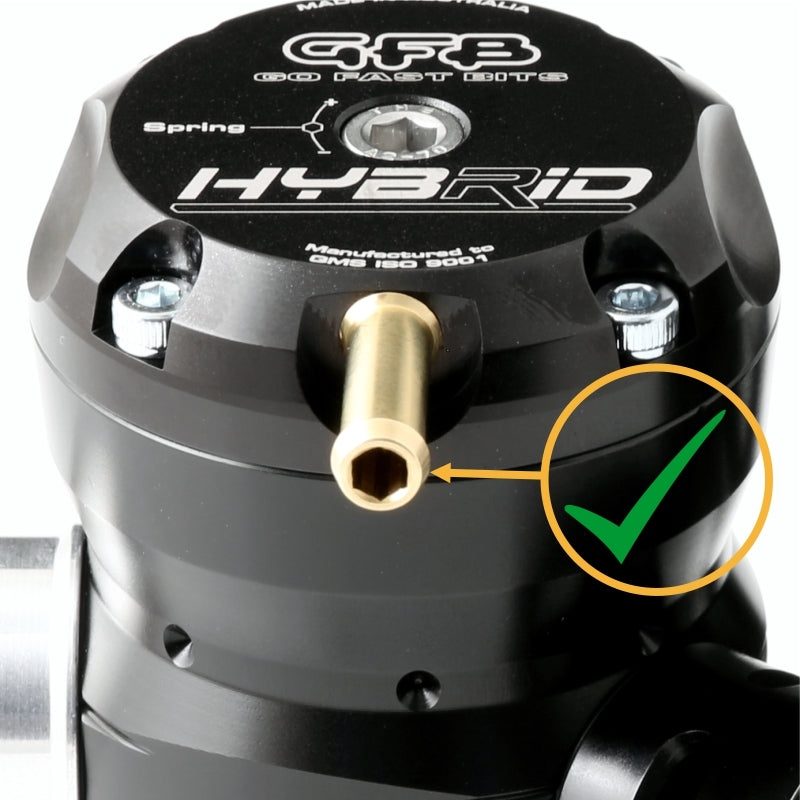 GFB Replacement 4AN Vacuum Fitting for Mach 2/Hybrid/Respons/Deceptor Pro BOV
