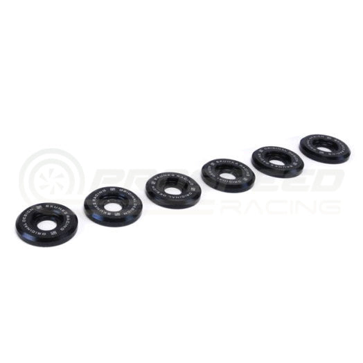 Skunk2 Large Fender Black Anodized Washer 6-Piece Kit 649-05-0225 | Pro Speed Racing