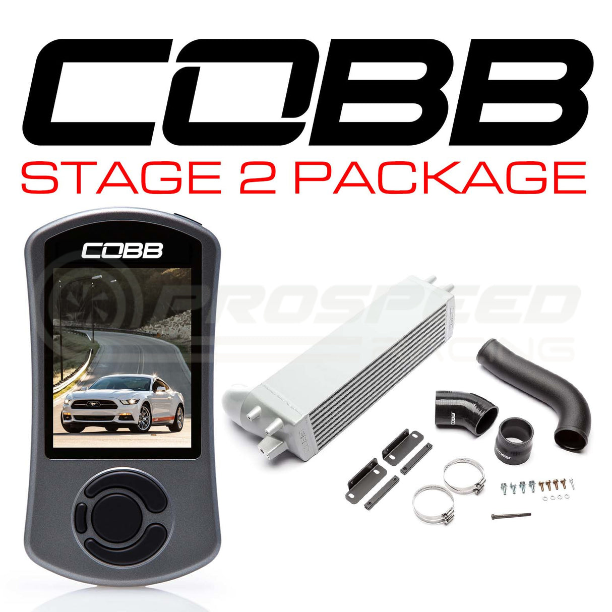 Cobb Tuning Stage 2 Power Package No Intake Ford Mustang Ecoboost FM/FN 15-21 6M1X02-NI