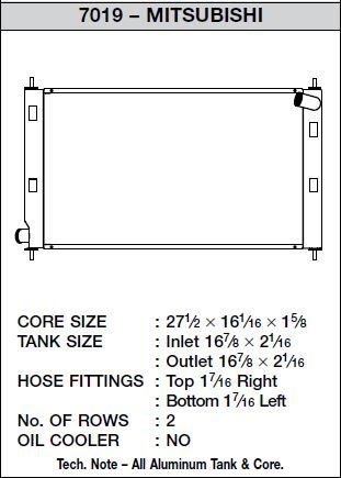 CSF Racing 2-Row 42mm Race Spec Aluminium Radiator