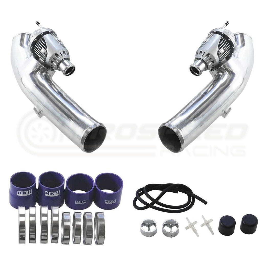 HKS Super SQV4 Blow Off Valve Kit w/Intercooler Piping - Nissan R35 GTR 71008-AN027 | Pro Speed