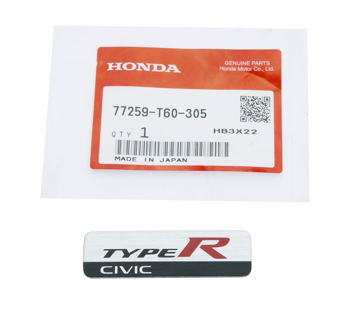 Honda Genuine Plate Emblem