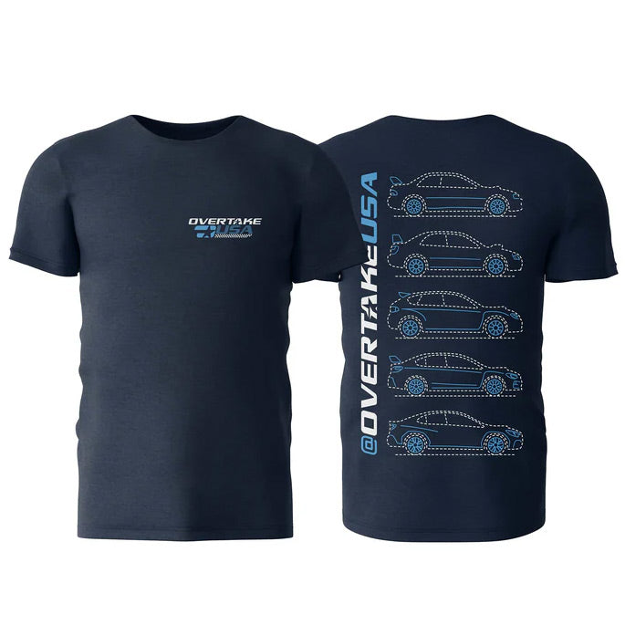 Overtake Impreza Generations T-Shirt - Midnight Navy - Small